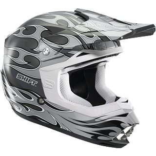 CAPACETE SHIFT CRIAN�A FLAMES PRETO